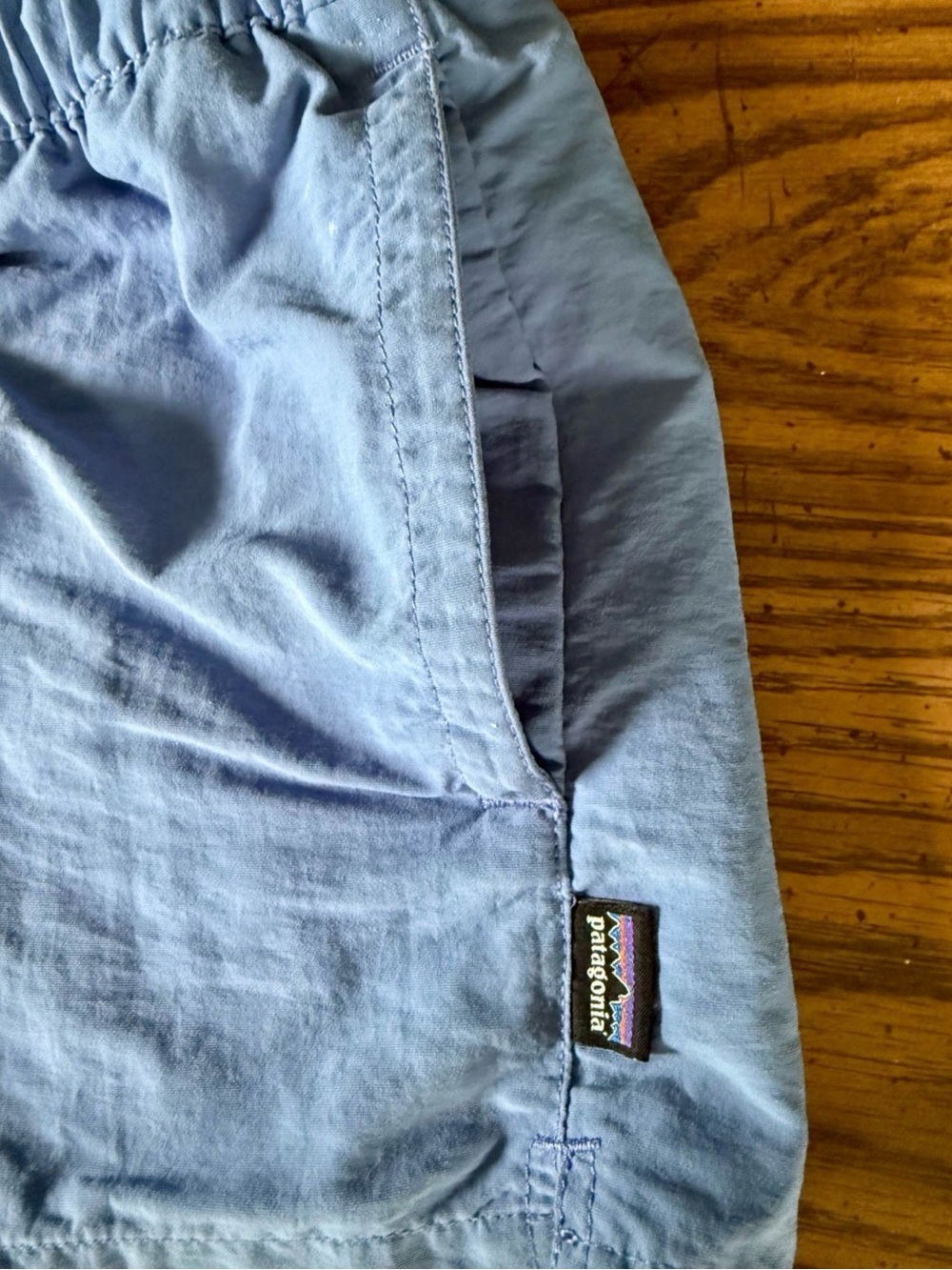 Patagonia Women's Medium | Light Blue Baggies Shorts 2.5 - Picture 3 of 3